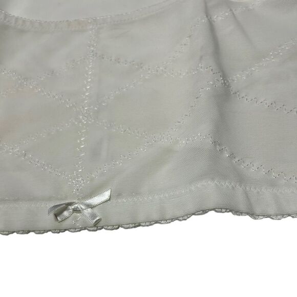 Vintage Underscore 5XL White Bra Cute Little Bows Scalloped Hem 5X Philippines - Picture 4 of 9